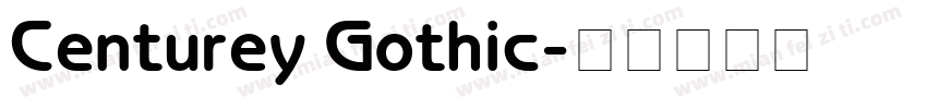 Centurey Gothic字体转换